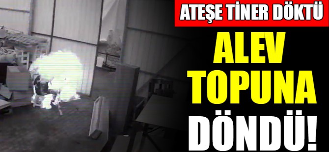 Ateşe döktüğü tiner kendini yaktı