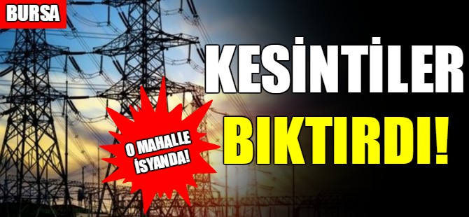 Elektrik kesintileri bıktırdı