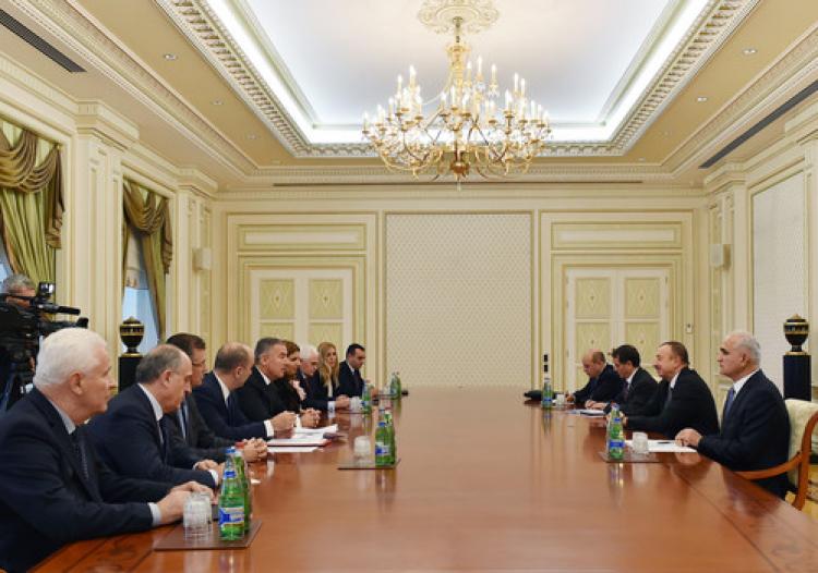 Aliyev, Cukanoviç'i kabul etti