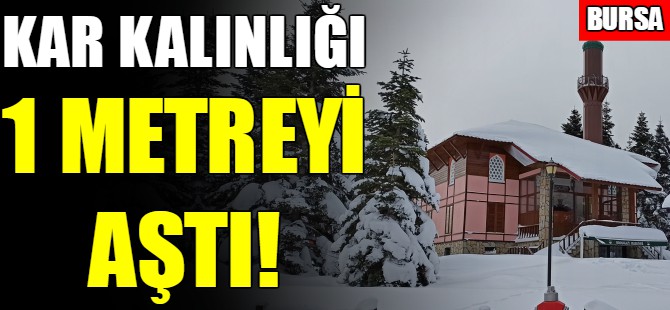 Uludağ'da kar 137 santimetre oldu