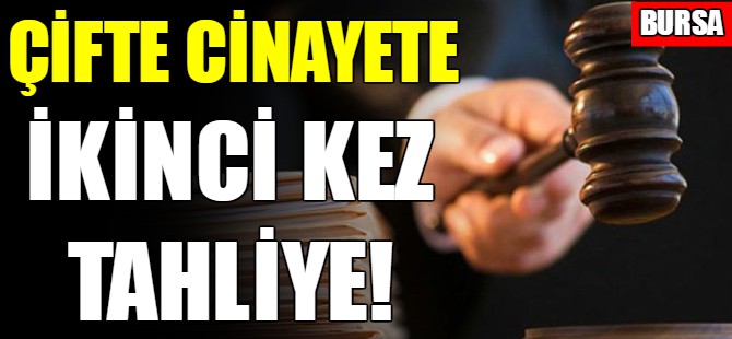 Çifte cinayette tahliye!