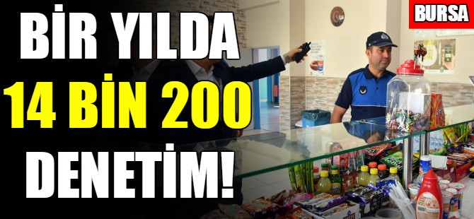Bursa'da 1 yılda 14 bin 200 denetim