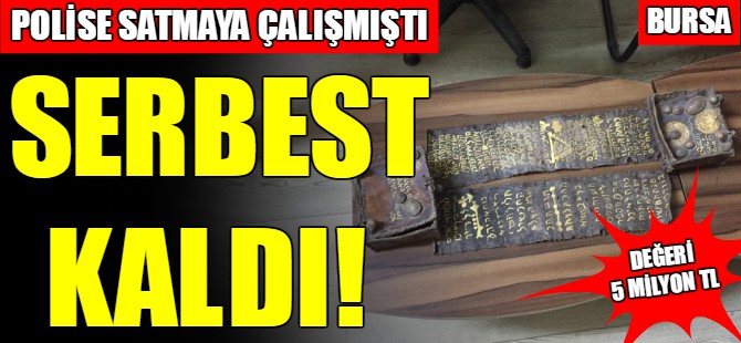 Tarihi eser kaçakçısı serbest kaldı