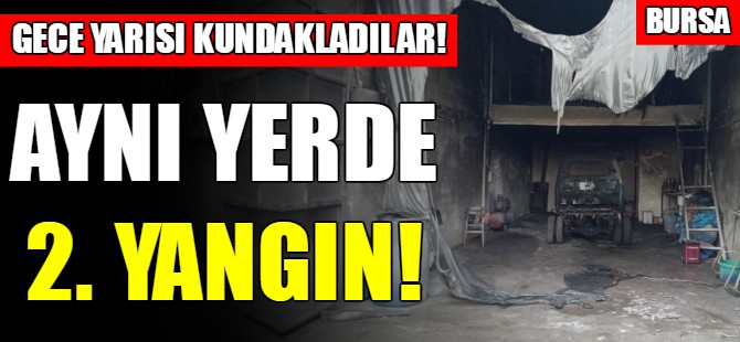 Bursa'da iş yeri kundaklandı