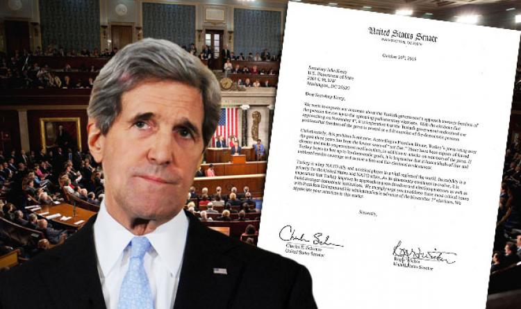Kerry’ye 'basına özgürlük' mektubu