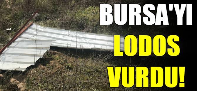 Bursa'yı lodos vurdu