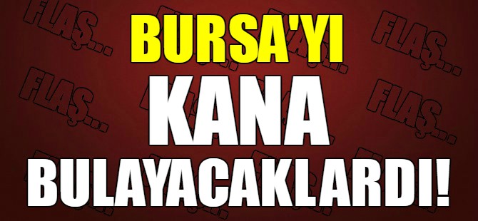 Bursa'yı kana bulayacaklardı!