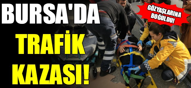 Bursa'da yayaya çarptı!