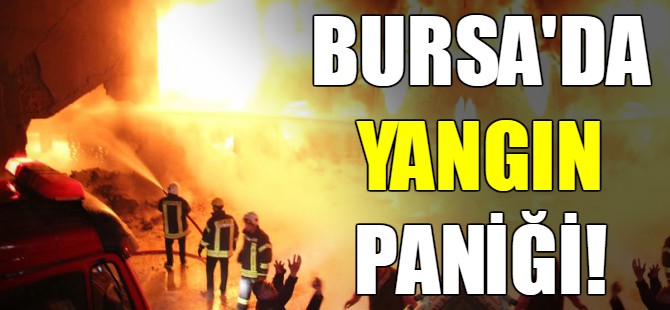 Bursa'da yangın paniği!