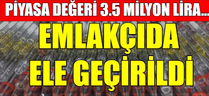 Kobra zehri operasyonu! Tam 314 tüp...