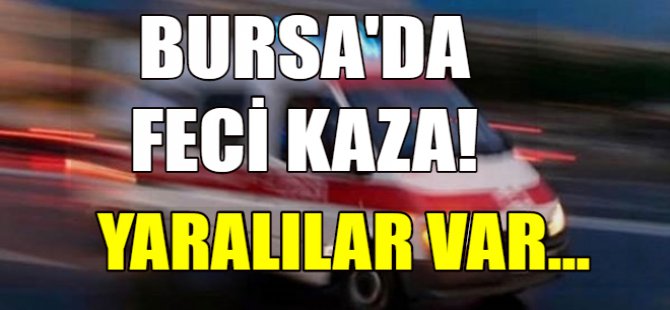Bursa'da kaza: 3 yaralı