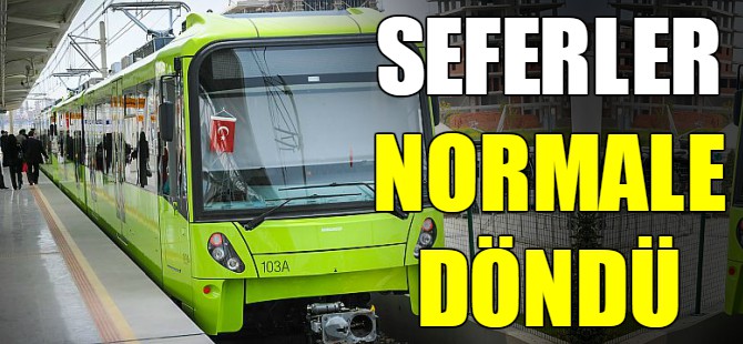 Bursa'da metro yine arıza yaptı