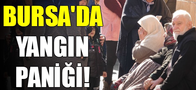 Bursa'da yangın paniği!