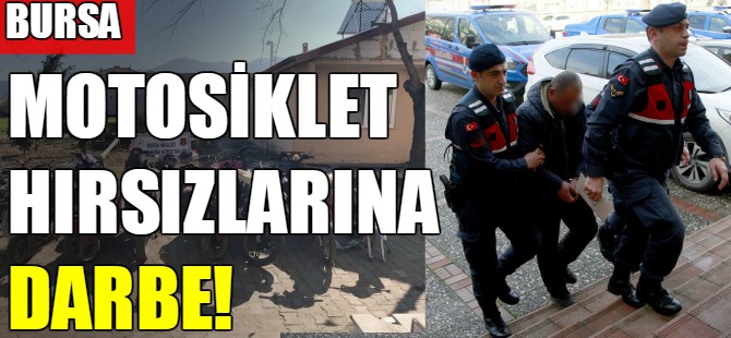 Motosiklet hırsızlarına darbe