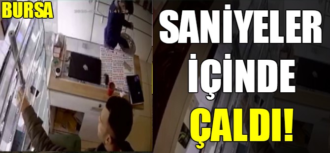 Saniyeler içinde çaldı