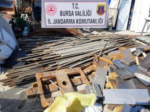 Bursa'da hızlı tren inşaatını soydular