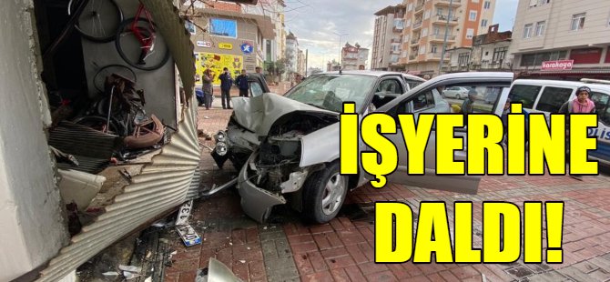 İşyerine daldı!
