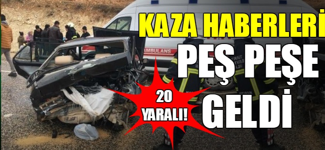 Haftaya kaza haberleriyle başladık: 20 yaralı