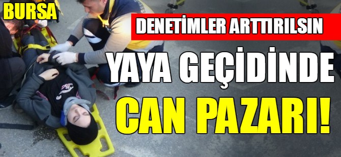 Yaya geçidinde can pazarı!