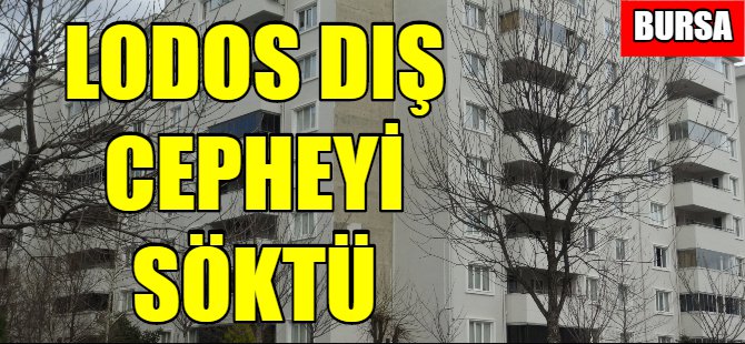 Lodos binanın duvarlarını söktü