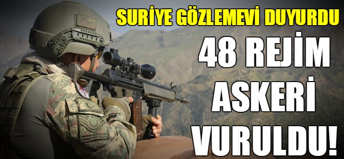 48 rejim askeri vuruldu!