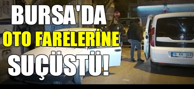Bursa'da hırsızlara suçüstü