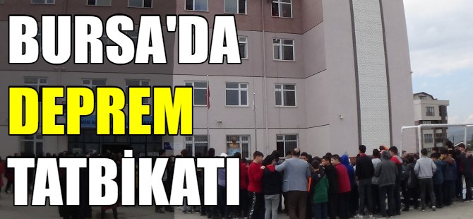 Bursa'da nefes kesen tatbikat