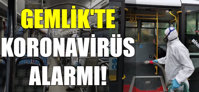 Gemlik'te Koronavirüs önlemi