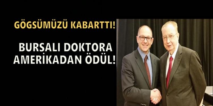 Bursalı doktora Amerika’dan ödül