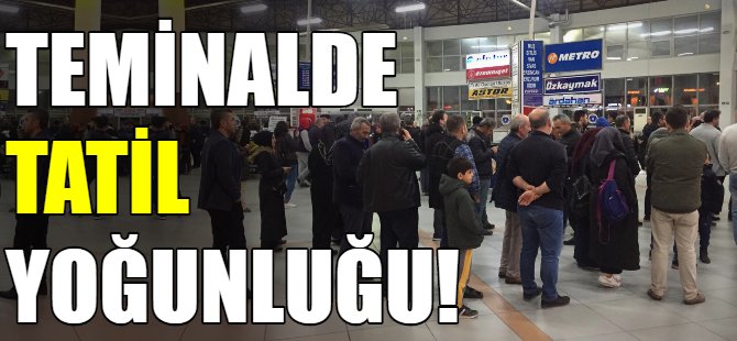 Bursa terminalinde yoğunluk