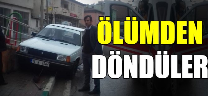 Bursa'da bir aile ölümden döndü