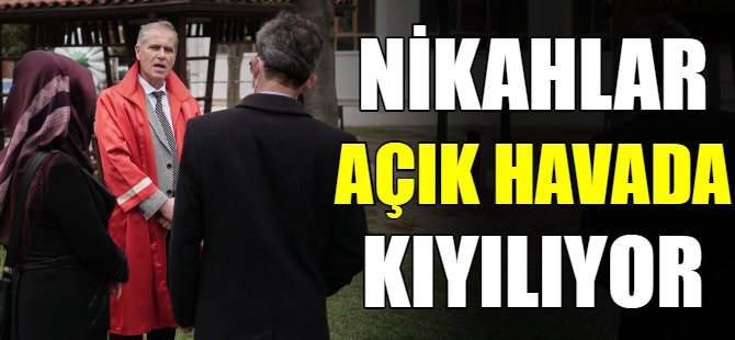 Kestel'de Nikahlar Açık Havada Kıyılıyor