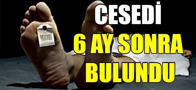 Cesedi 6 ay sonra bulundu