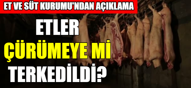 Etler çürümeye mi terkedildi?