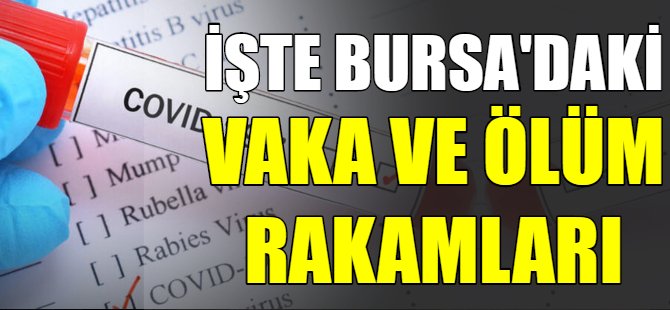 Bursa'nın korona bilançosu belli oldu