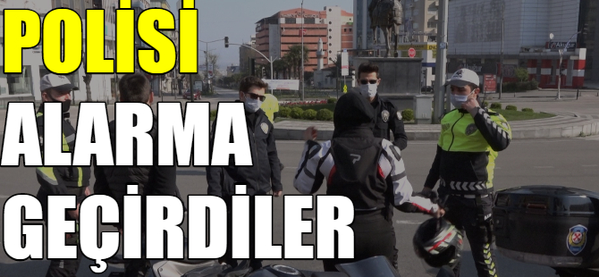 Polisi alarma geçirdiler
