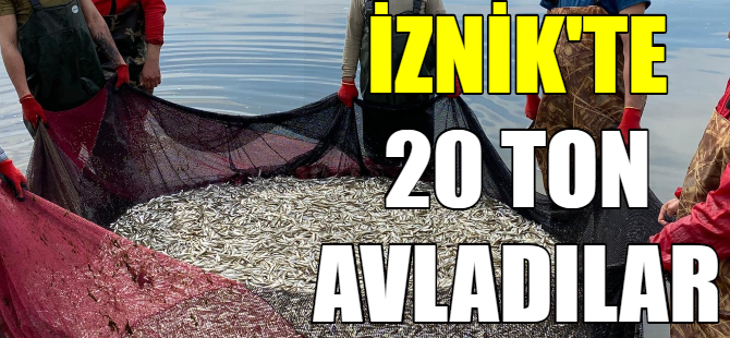 İznik'te gümüş balığı avı