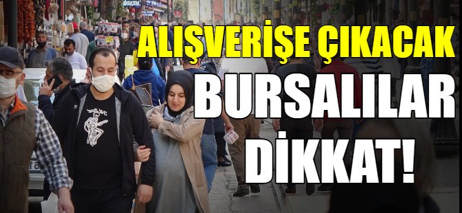 Bursa'da çarşı pazarlar doldu taştı