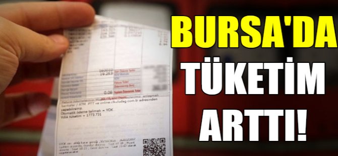 Bursa'da elektrik tüketimi arttı
