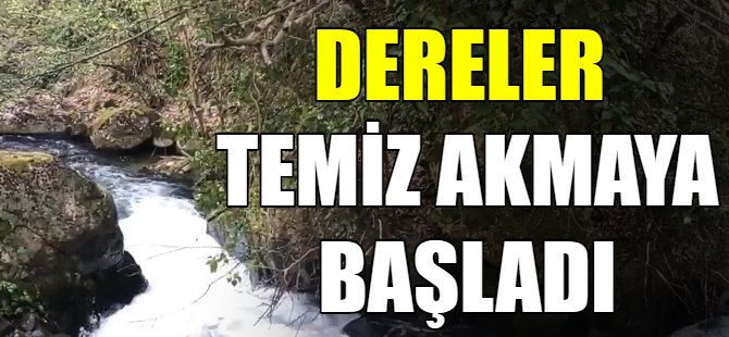 Bursa'da dereler temiz akmaya başladı!