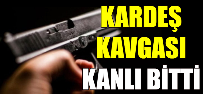 Kardeş kavgası kanlı bitti