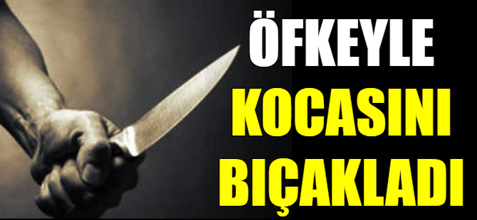 Kocasını bıçakladı