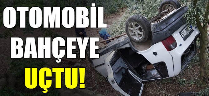 Evin bahçesine uçtu!