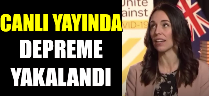 Canlı yayında depreme yakalandı