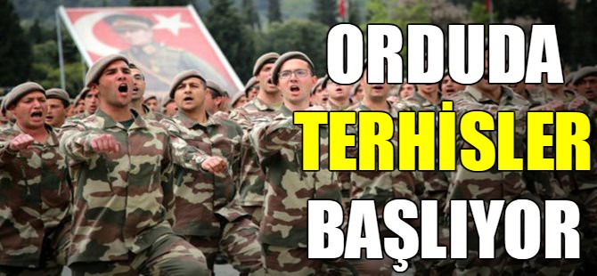Terhisler başlıyor