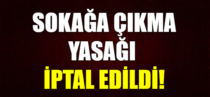 Son dakika...Yasak iptal edildi