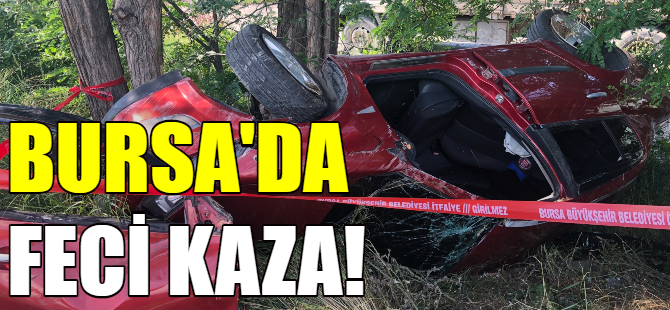 Takla atan otomobilde sıkıştılar