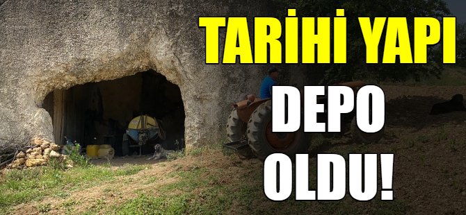 Tarihi yapı depo oldu!