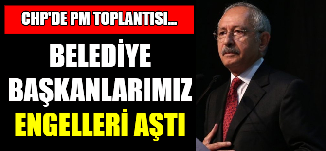 "Belediye başkanlarımız engelleri aştı"