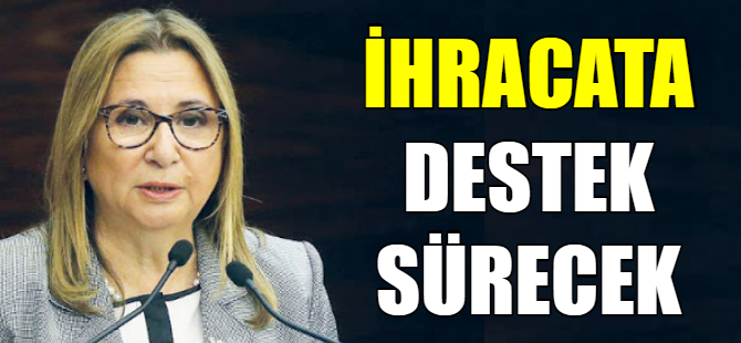 Pekcan: İhraçatcıya destek sürecek